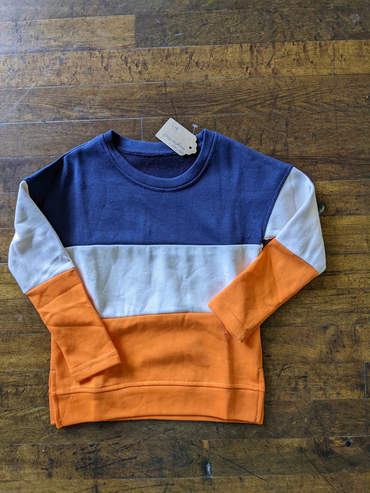 Orange Color Block Top