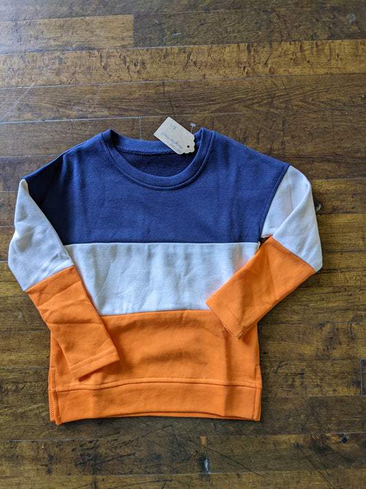 Orange Color Block Top