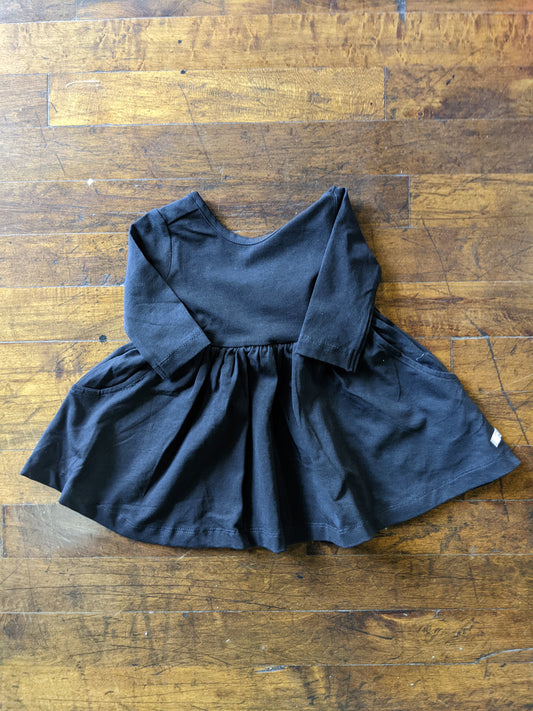 Black Twirl Dress