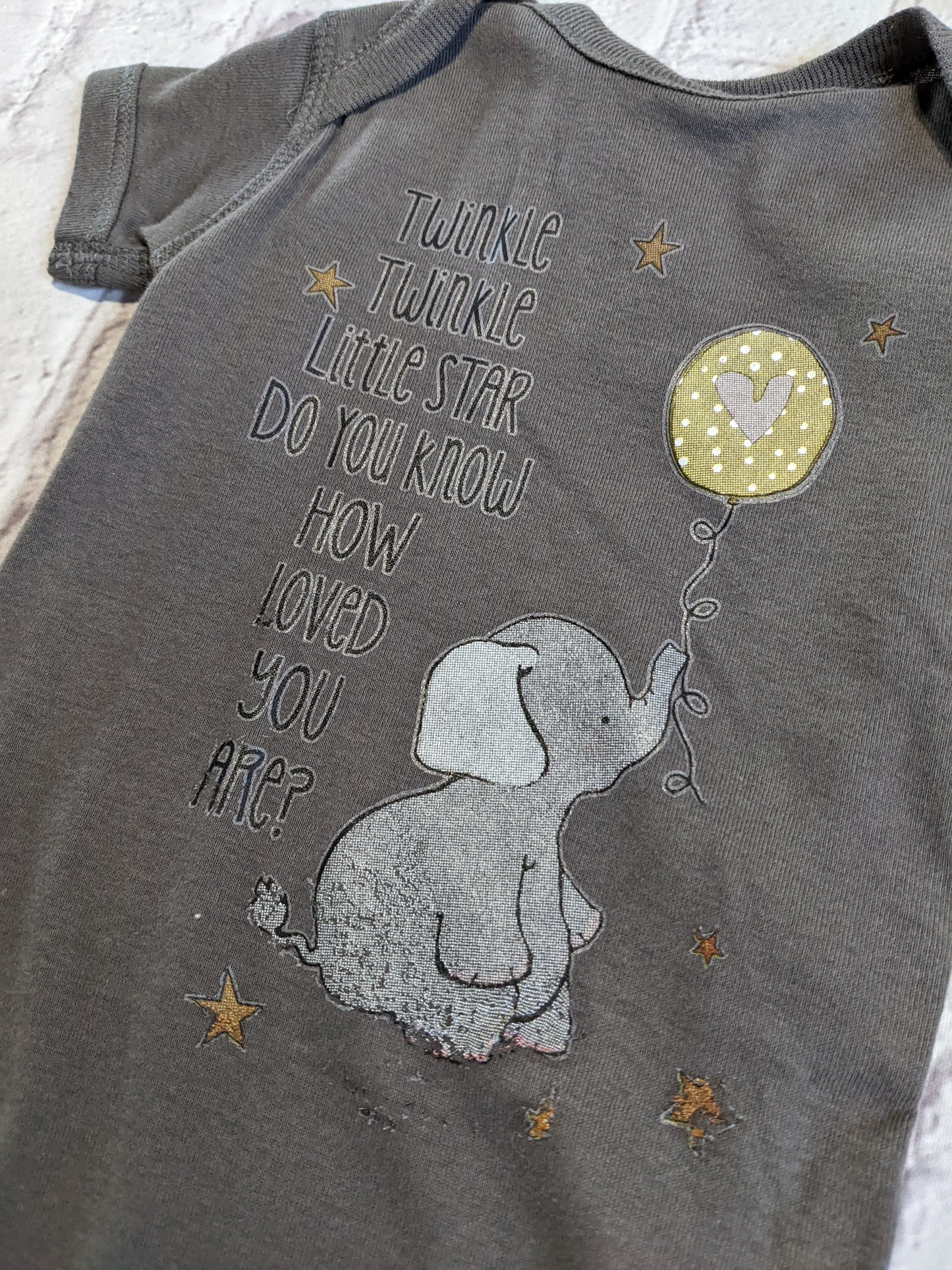 Little Star - Grey Onesie