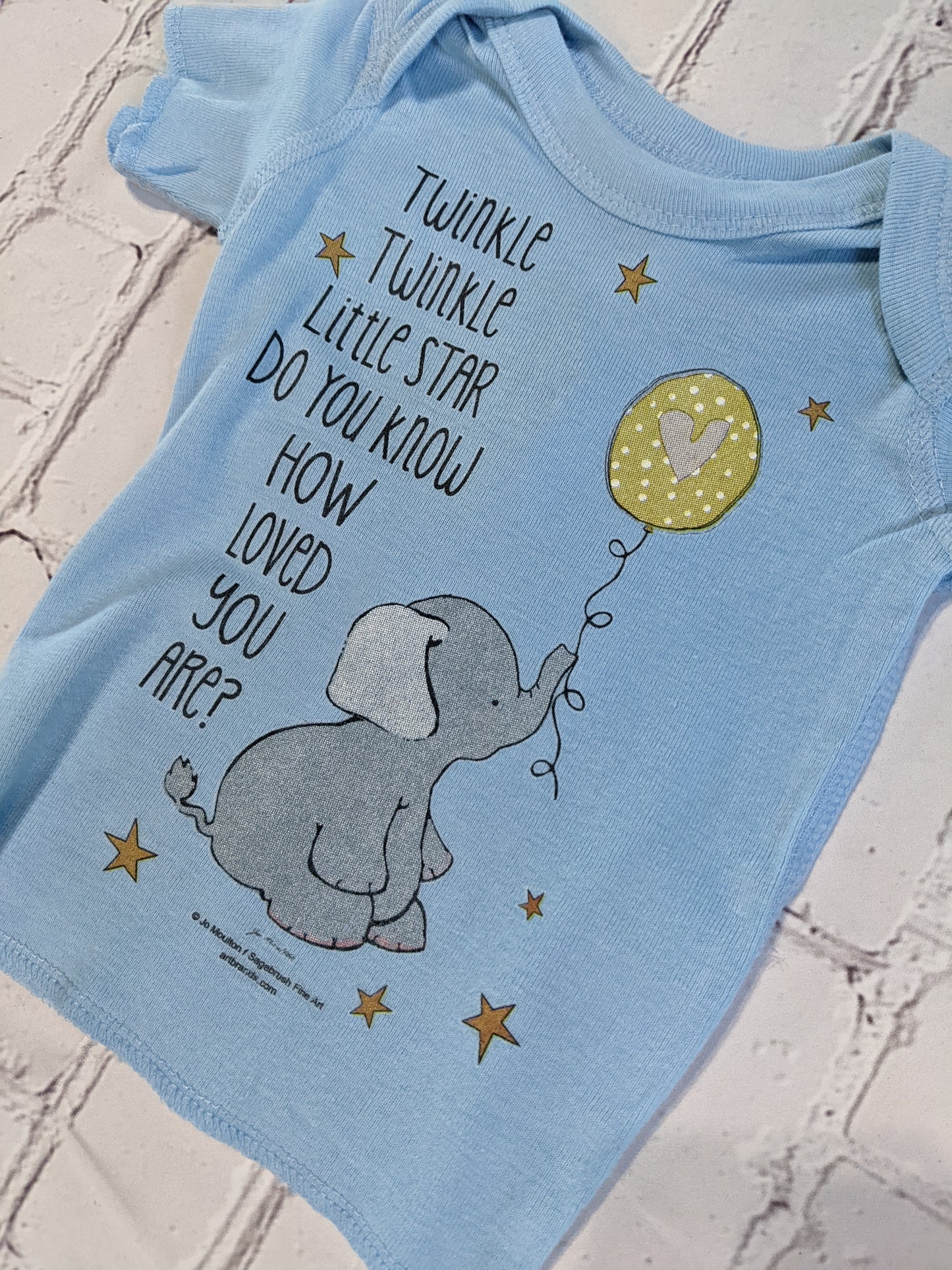 Little Star - Blue tshirt