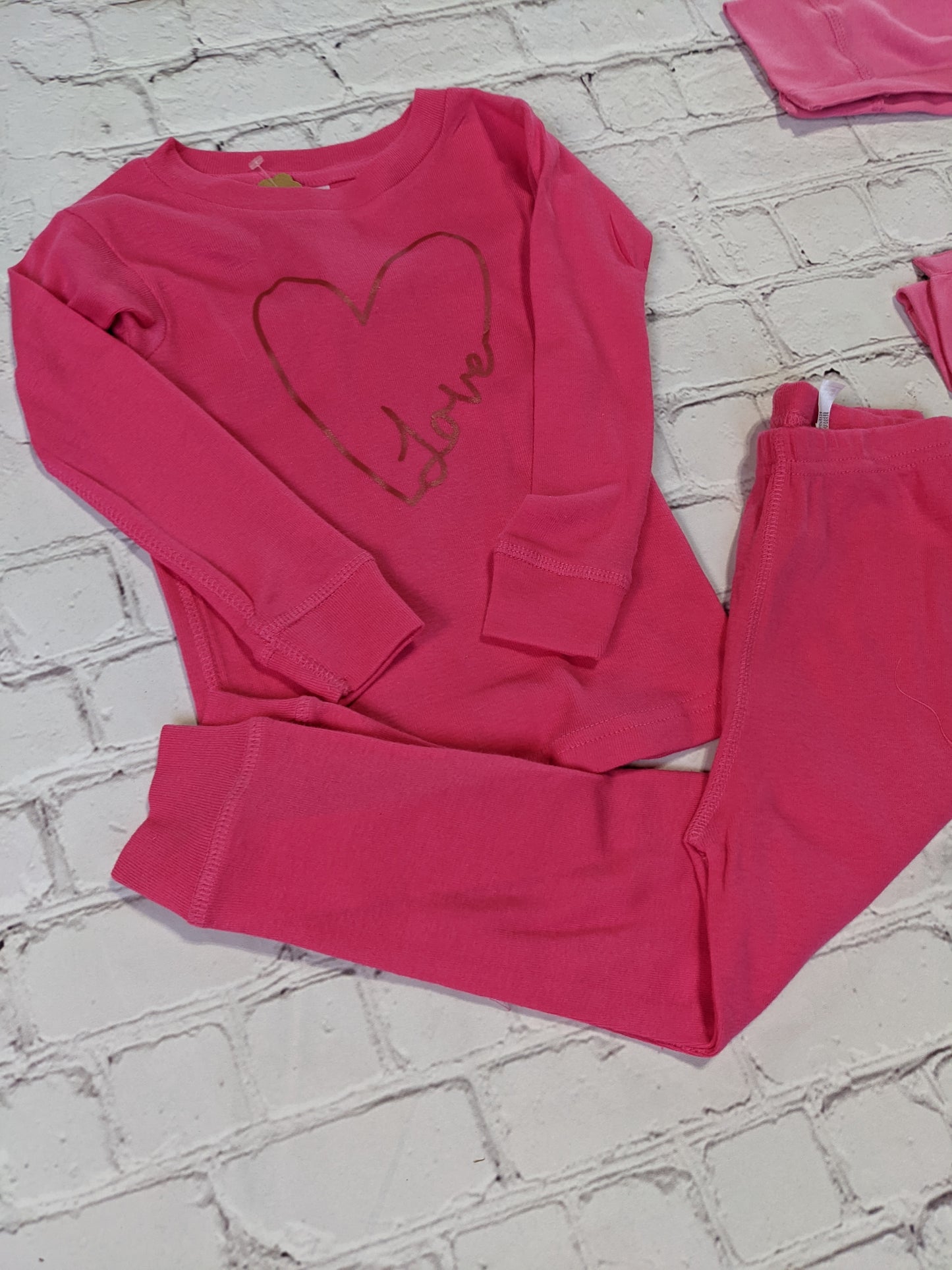 Love & Hearts - Hot Pink Pajamas