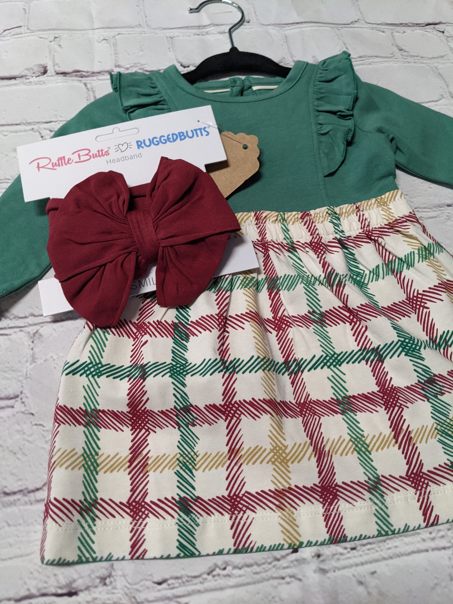 Tinsel Plaid Dress